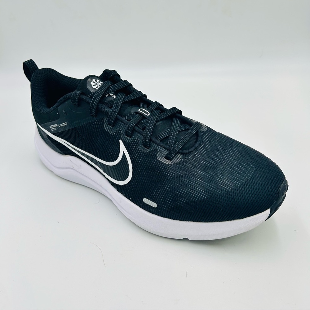 Nike shoes Downshifter 12 Running Shoes women Size 9.5 NWOT Black & White